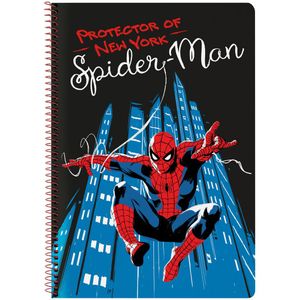 Notitieboekje Spiderman Hero Zwart A4 80 Lakens