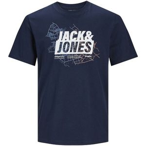 Shirt Jack & Jones LOGO TEE SS 12252376 Marineblauw Maat L
