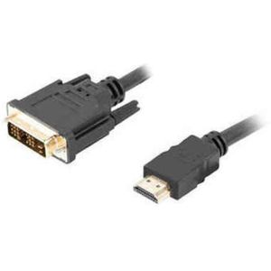 Kabel HDMI naar DVI Lanberg Mannelijk/Mannelijk Zwart Afmeting 1,8 m