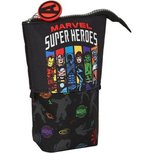 Potloodetui The Avengers Super heroes Zwart (8 x 19 x 6 cm)