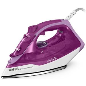 Tefal FV2836 Droog- & stoomstrijkijzer Keramische zoolplaat 2400 W Paars, Wit