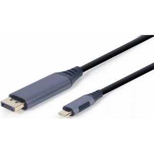 Adapter HDMI naar DVI GEMBIRD CC-USB3C-DPF-01-6 Zwart/Gris 1,8 m
