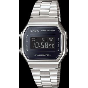Horloge Heren Casio A168WEM-1EF Zwart Zilverkleurig (Ø 34 mm)