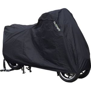 Motorhoes DS Covers ALFA 3W met ruimte voor topkoffer - zwart