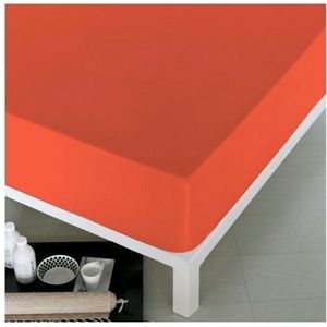 Verstelbaar onderlaken Naturals Oranje Afmetingen VK tweepersoonsbed (135 x 190 cm) Afmetingen Bed van 150 (150 x 190/200 cm)