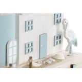 Decoratieve figuren Home ESPRIT Blauw Marineblauw 17 x 8,5 x 30 cm (2 Stuks)