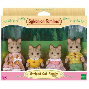 Actiefiguren Sylvanian Families Striped Cat Family