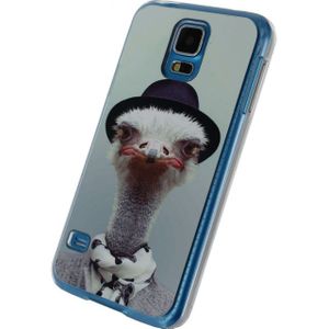 Xccess Metal Plate Cover Samsung Galaxy S5/S5 Plus/S5 Neo Funny Ostrich