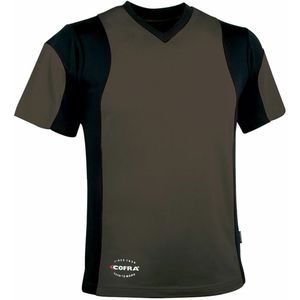 Uniseks T-Shirt met Korte Mouwen Cofra Java Bruin Maat XL