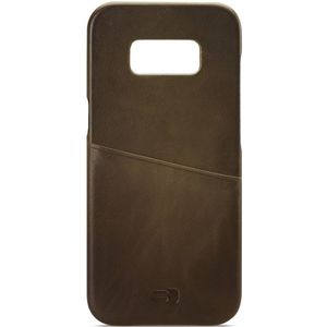 Senza Desire Leather Cover with Card Slot Samsung Galaxy S8 Burned Olive
