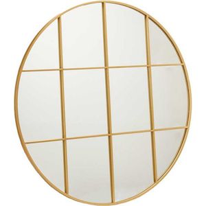 Wandspiegel Cirkelvormig Gouden Metaal (100 x 2,5 x 100 cm)