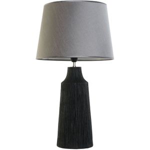 Bureaulamp Home ESPRIT Zwart Grijs Hars 50 W 220 V 40 x 40 x 70 cm (2 Stuks)