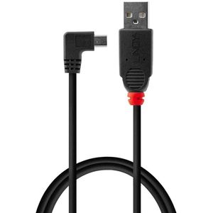 Lindy - USB 2.0 Kabel Typ A / Mini-B 90°gewinkelt 0,5m
