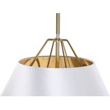 Plafondlamp DKD Home Decor Wit Gouden PVC Metaal 50 W 38 x 38 x 32 cm