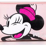 Pennenetui met 3 vakken Minnie Mouse 22,5 x 2 x 11,5 cm Roze