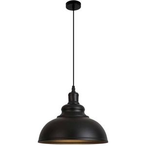 Homestyle Pro MK104-BB Industriële Hanglamp 40x30 cm Zwart/Goud/Metaal