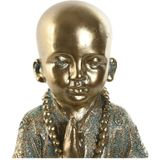Decoratieve figuren Home ESPRIT Gouden Monnik Orientaals 17 x 13,6 x 21,8 cm