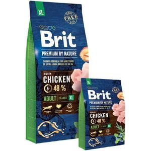 Voer Brit Premium by Nature Adult Volwassen Kip Zalm 15 kg