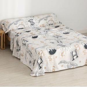 Set beddengoed Harry Potter Beige Multicolour Bed van 90 160 x 270 cm 160 x 200 cm