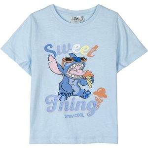 T-Shirt met Korte Mouwen voor kinderen Stitch Licht Blauw Maat 6 Jaar