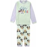 Pyjama Kinderen Mickey Mouse Roze Groen Grijs Maat 18 maanden