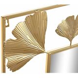 Wandspiegel DKD Home Decor Spiegel Gouden Metaal Aluminium Blad van een plant (71 x 1 x 97 cm)