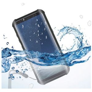 Waterbestendige tas Samsung Galaxy S8 KSIX Aqua Case Zwart Transparant