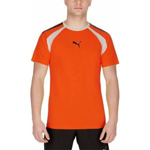 Heren-T-Shirt met Korte Mouwen Puma TeamLIGA Oranje Maat L