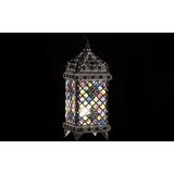 Bureaulamp DKD Home Decor 18 x 18 x 46 cm Metaal Wit Multicolour 220 V 50 W