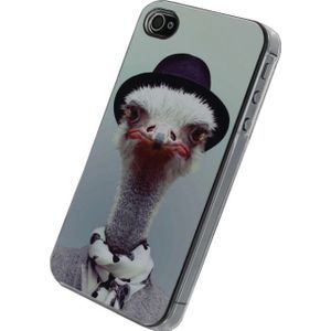 Xccess Metal Plate Cover Apple iPhone 4/4S Funny Ostrich