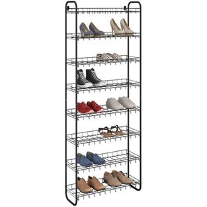 Metaltex Shoe Schoenenrek 8 Etages 64x23x165 cm Zwart