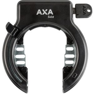 Ringslot Axa Solid Retractable met uitneembare sleutel - zwart