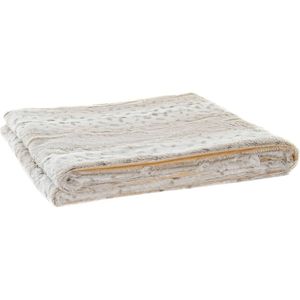 Deken DKD Home Decor Wild Beige Wit (130 x 170 x 2 cm)