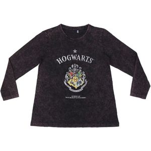 Kinder-T-Shirt met Lange Mouwen Harry Potter Grijs Donker grijs Maat 8 Jaar