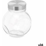 Koekblik Transparant Glas 460 ml (36 Stuks) Met deksel Aanpasbaar
