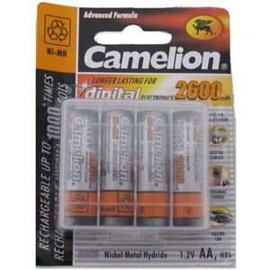 Camelion oplaadbaar AA batterij - 2700 mah - 4 stuks