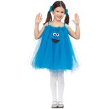 Kostuums voor Kinderen My Other Me Cookie Monster Sesame Street Blauw (2 Onderdelen) Maat 5-6 Jaar