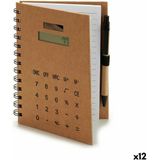 Spiraalnotitieblok met Pen Rekenmachine 14 x 18 x 1,5 cm (12 Stuks)