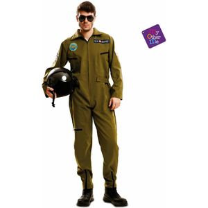 Kostuums voor Volwassenen My Other Me Top Gun Luchtvaartpiloot Maat XL