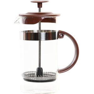 Cafetiere French Press koffiezetter bamboe 350 ml - Koffiezetapparaat voor verse koffie - 16 x 9 x 18 cm