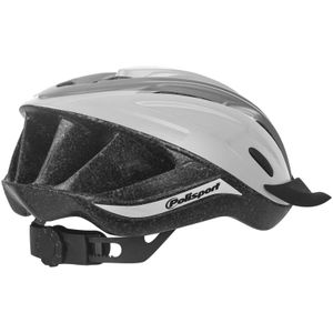 Fietshelm Polisport Ride-In L (58-62cm) - wit/grijs