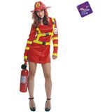 Kostuums voor Volwassenen My Other Me Rood Brandweerman (2 Onderdelen) Maat S