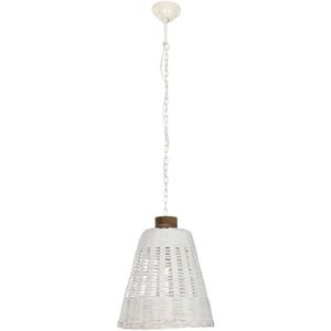 Plafondlamp Home ESPRIT Wit Bamboe Mangohout 50 W 48 x 48 x 57 cm
