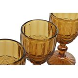 Set van bekers Home ESPRIT Amber Kristal 240 ml (6 Stuks)