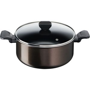 Tefal Kookpan Cook & Clean 4,7 Liter 24 Cm Aluminium Zwart