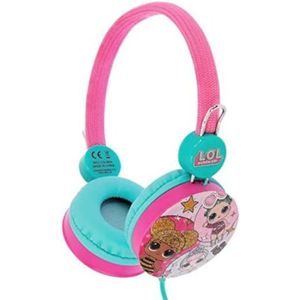 koptelefoon meisjes 90 cm roze/blauw
