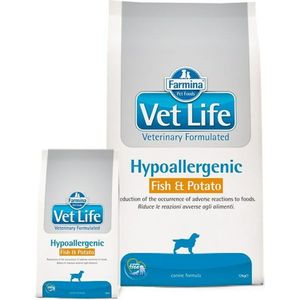 Voer Farmina Vet Life Hypoallergenic Fish & Potato 12 kg Volwassen