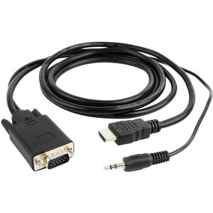 Adapter VGA naar HDMI met Audio GEMBIRD A-HDMI-VGA-03-10 Zwart 3 m
