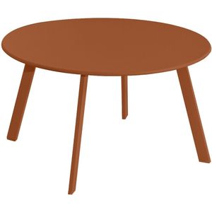 Tafel Marzia Terra cotta Staal 70 x 70 x 40 cm