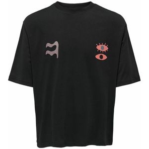 Heren-T-Shirt met Korte Mouwen Only & Sons Onslenny Ovz Element  Zwart Maat L
